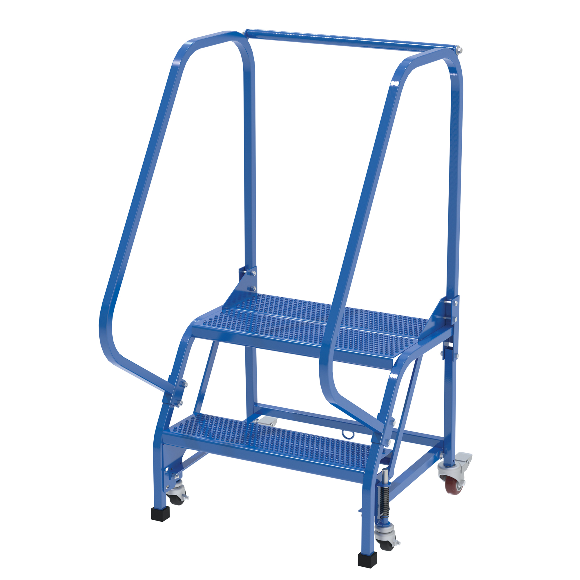 Vestil 2-Step Perforated Warehouse Ladder - 50in. Height, Steel, Powder-Coat Finish, Model# LAD-PW-26-2-P